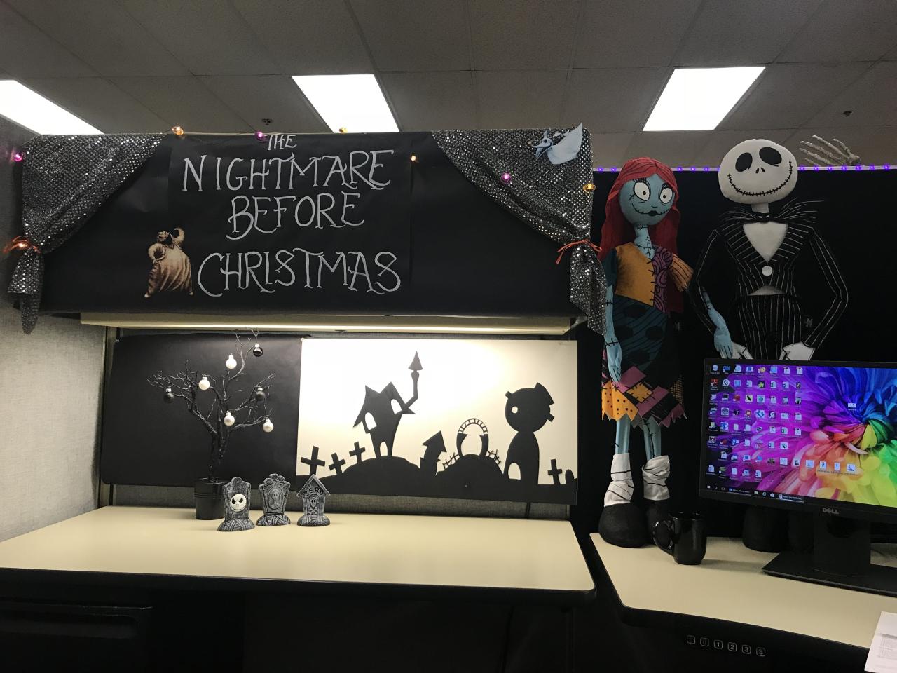 diy nightmare before christmas decor Nightmare before Christmas cubicle Nightmare before christmas, Before