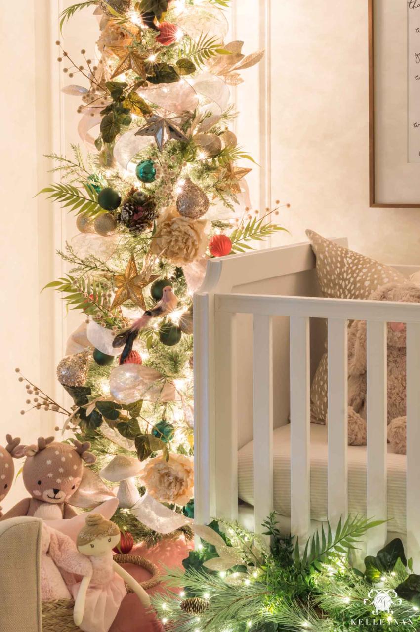 christmas decoration ideas for nursery Nursery Christmas Decorations & Whimsical Bedroom Ideas Kelley Nan