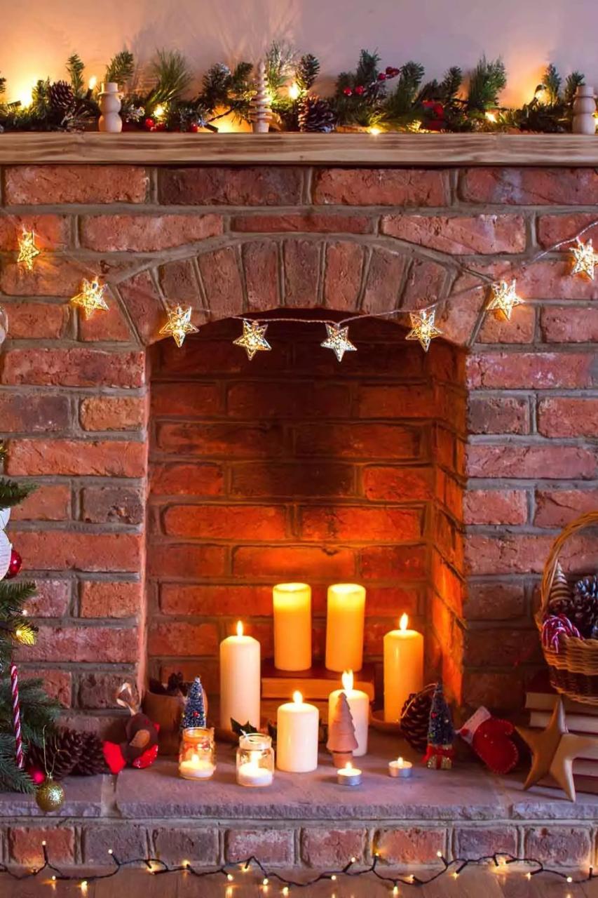 chimney christmas decor outdoor 38 Most Beautiful Christmas Fireplace Decorations