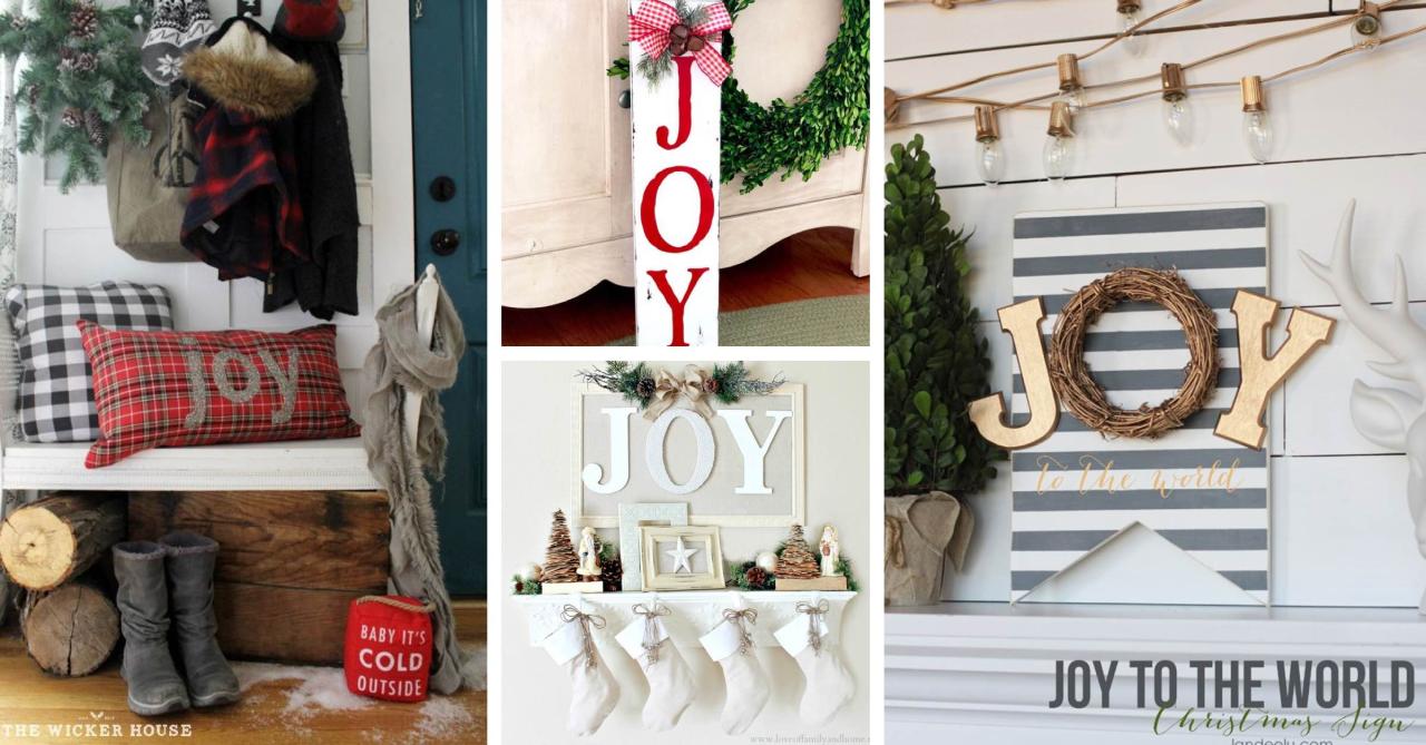 joy christmas decoration ideas 20 JOY Christmas Decorations As Cheerful as the Word They Spell Out!