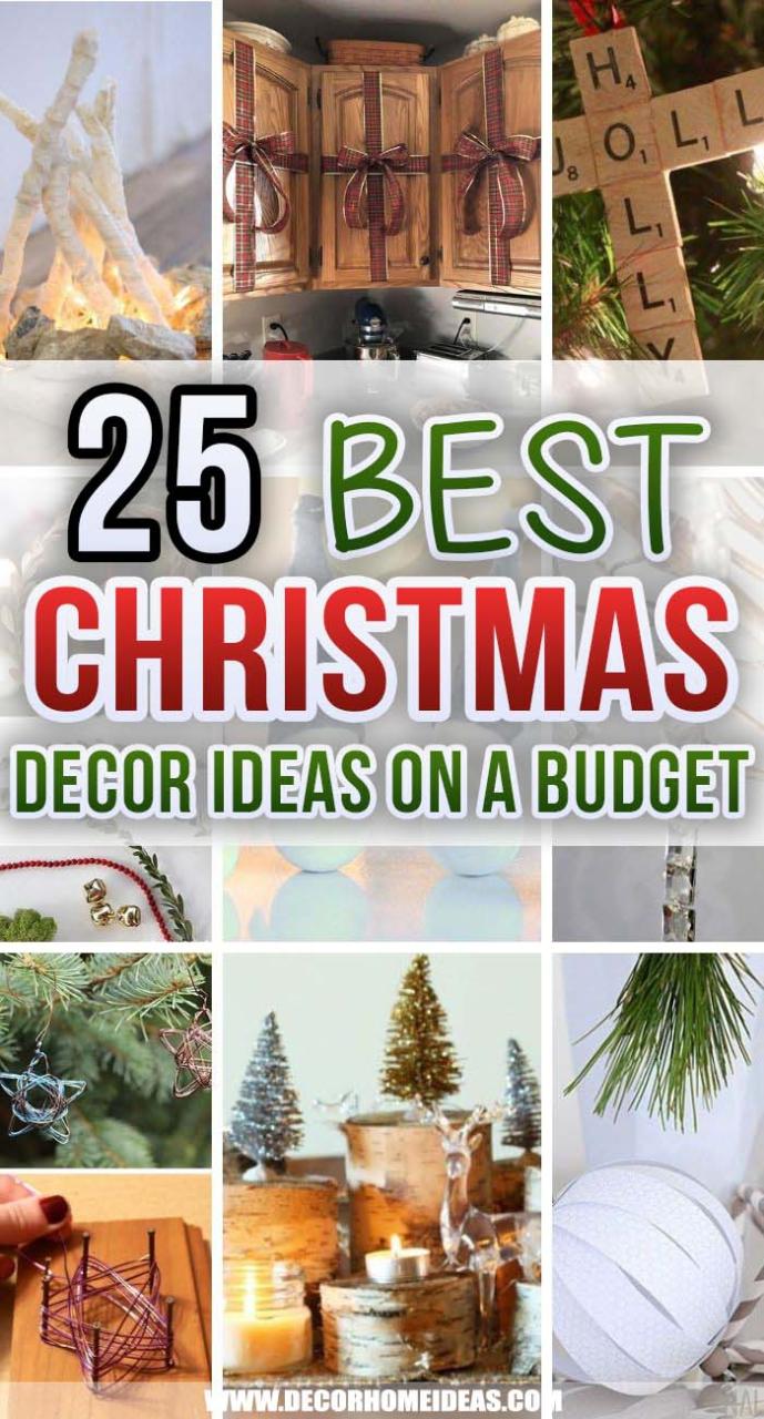 christmas decor on a budget 25 Amazing DIY Christmas Decor Ideas on a Budget