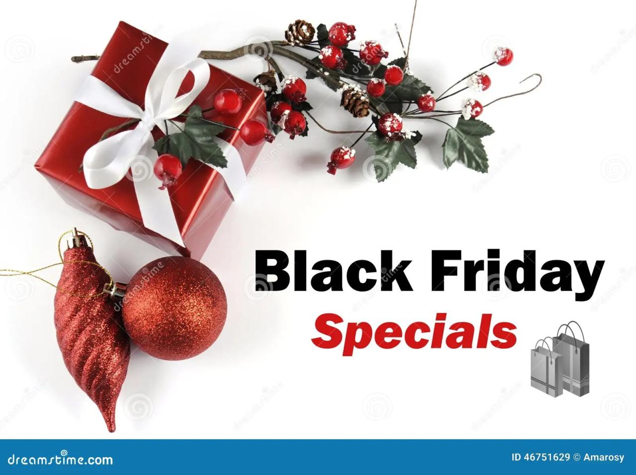 christmas decor on sale black friday Black Friday Specials Sale Message Greeting With Christmas Decorations