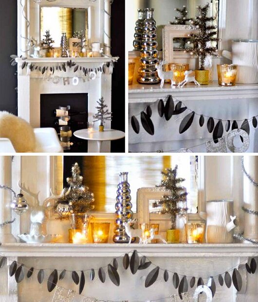 black white silver christmas decor hocus.kocis black & silver.