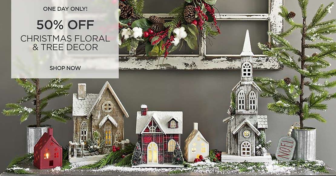 kirkland home christmas decor sale Kirkland's 50 Off Christmas Floral & Tree Decor (Today ONLY