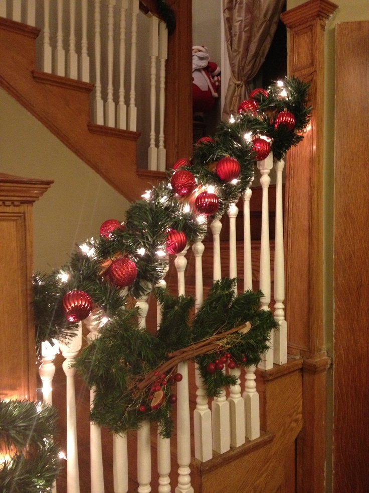 christmas decorations for indoor railings Railings for Christmas! Navidad