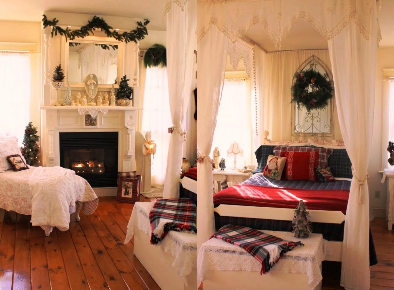 bedroom decor for christmas 30 Christmas Bedroom Decorations Ideas