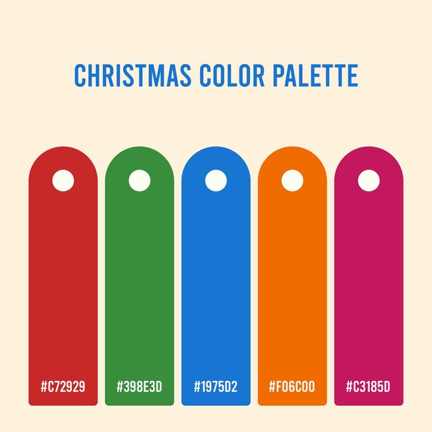 christmas decor color for 2024 Premium Vector Christmas color palette 2024