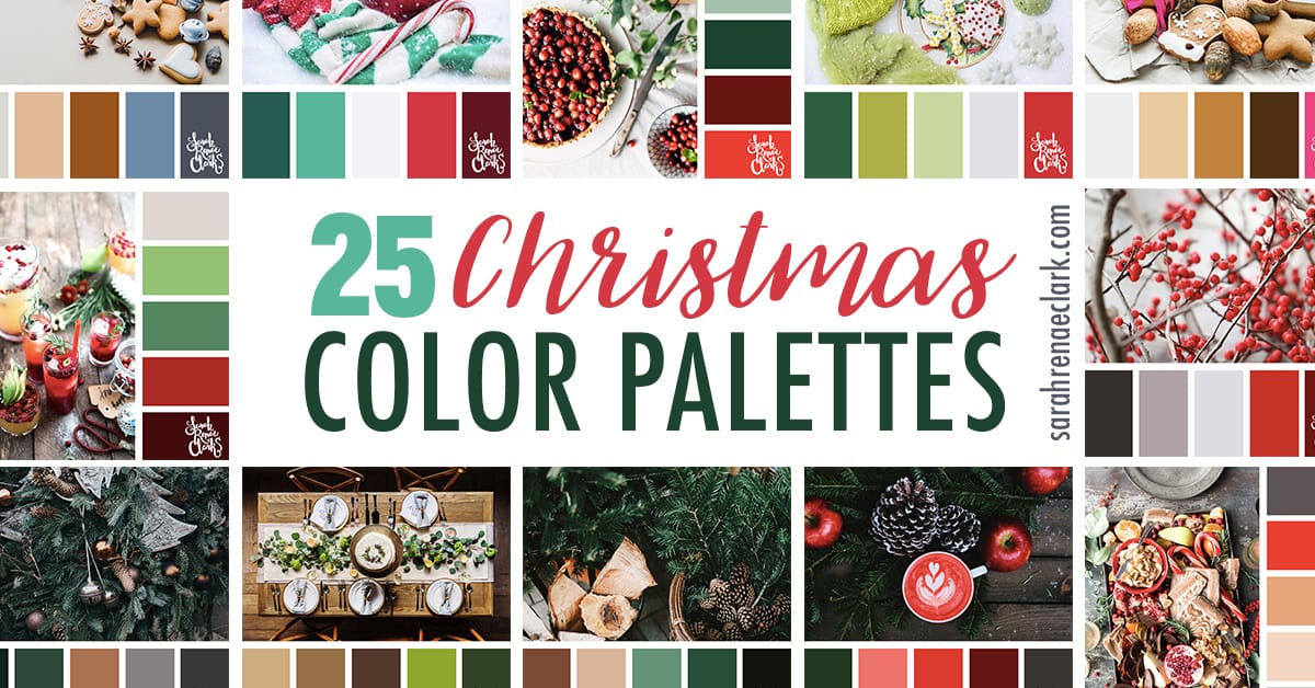 christmas decor colour schemes 25 Christmas Color Palettes Beautiful color schemes (mood boards