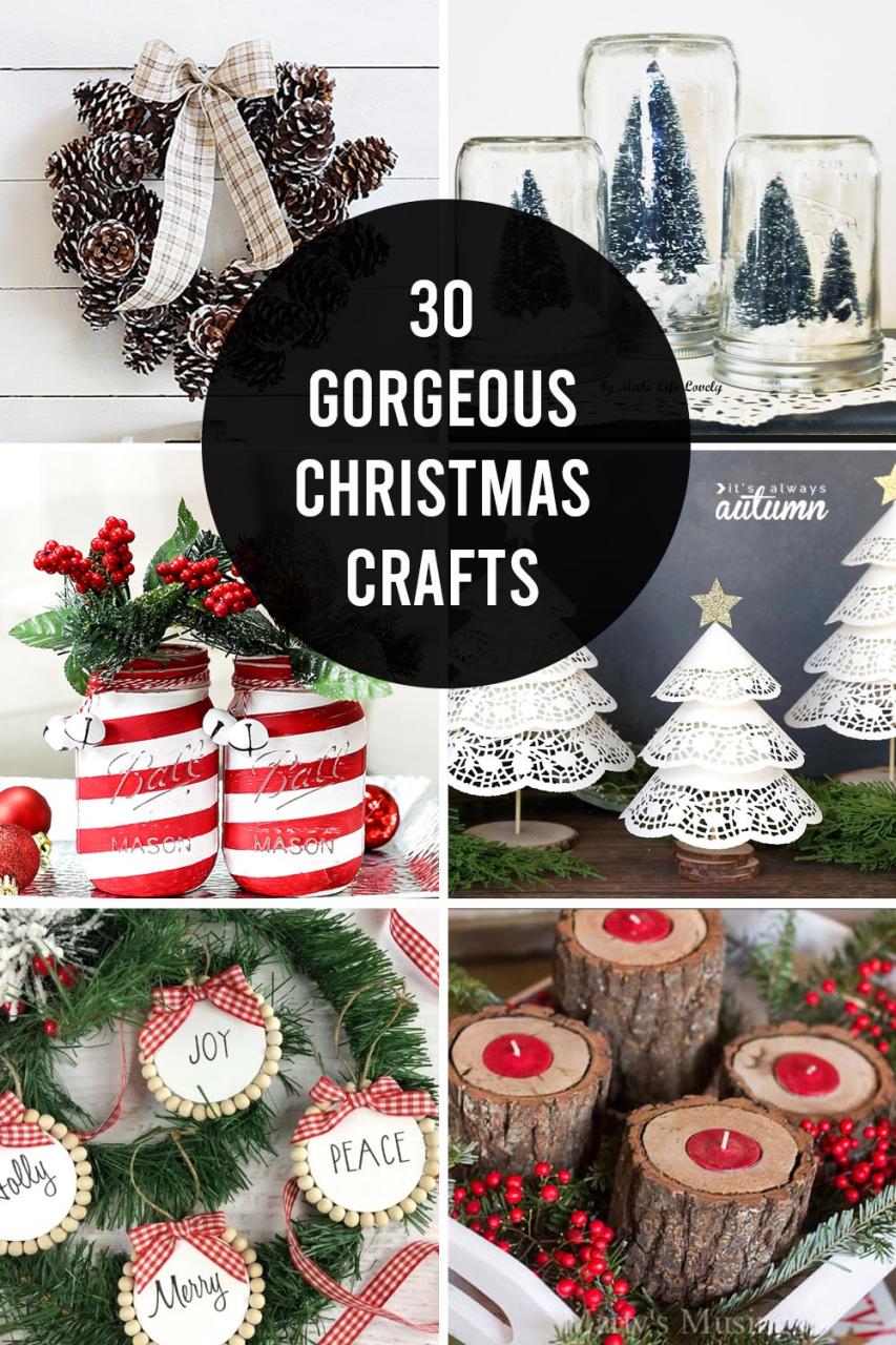 christmas decoration ideas art and craft 30 Christmas Crafts YOU Can Make It's Always Autumn