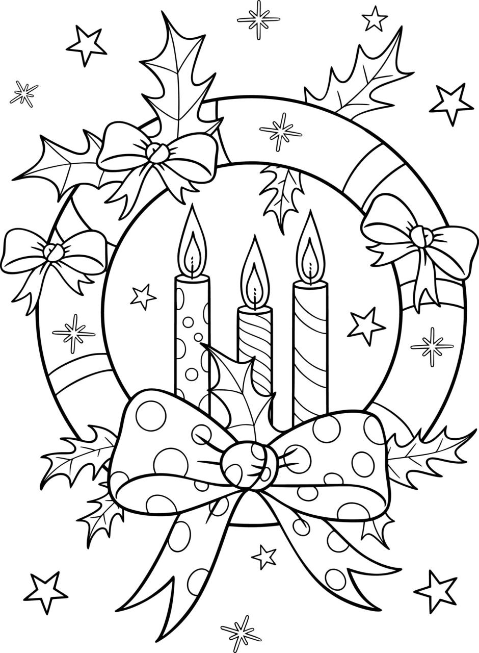 christmas decor coloring pages Coloring Pages Of Christmas Decorations