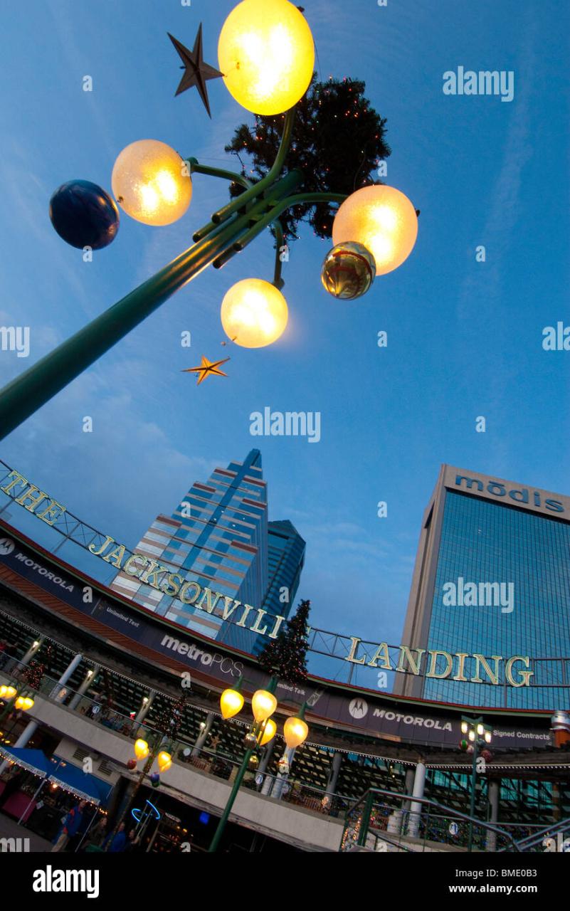 christmas decor jacksonville fl Christmas decorations at The Jacksonville Landing, in Jacksonville