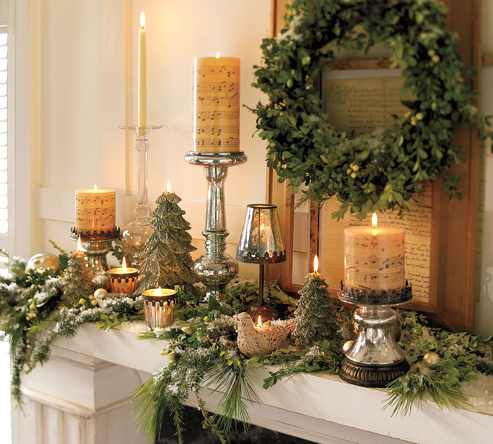 christmas decor pottery barn Holiday Decorating 2010 by Pottery Barn DigsDigs