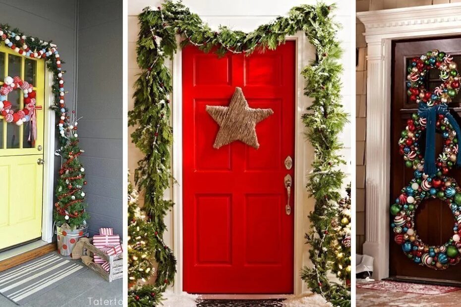 christmas decorations for interior doors 50 Best Christmas Door Decorations for 2021