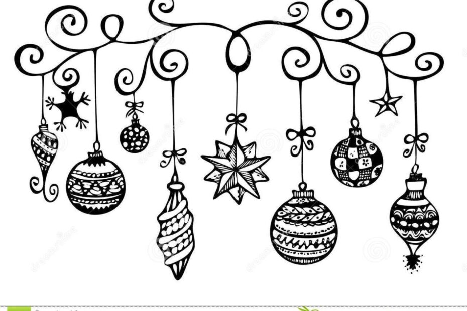 christmas decorations outdoor drawing Christmas Drawing Decorations at GetDrawings Free download