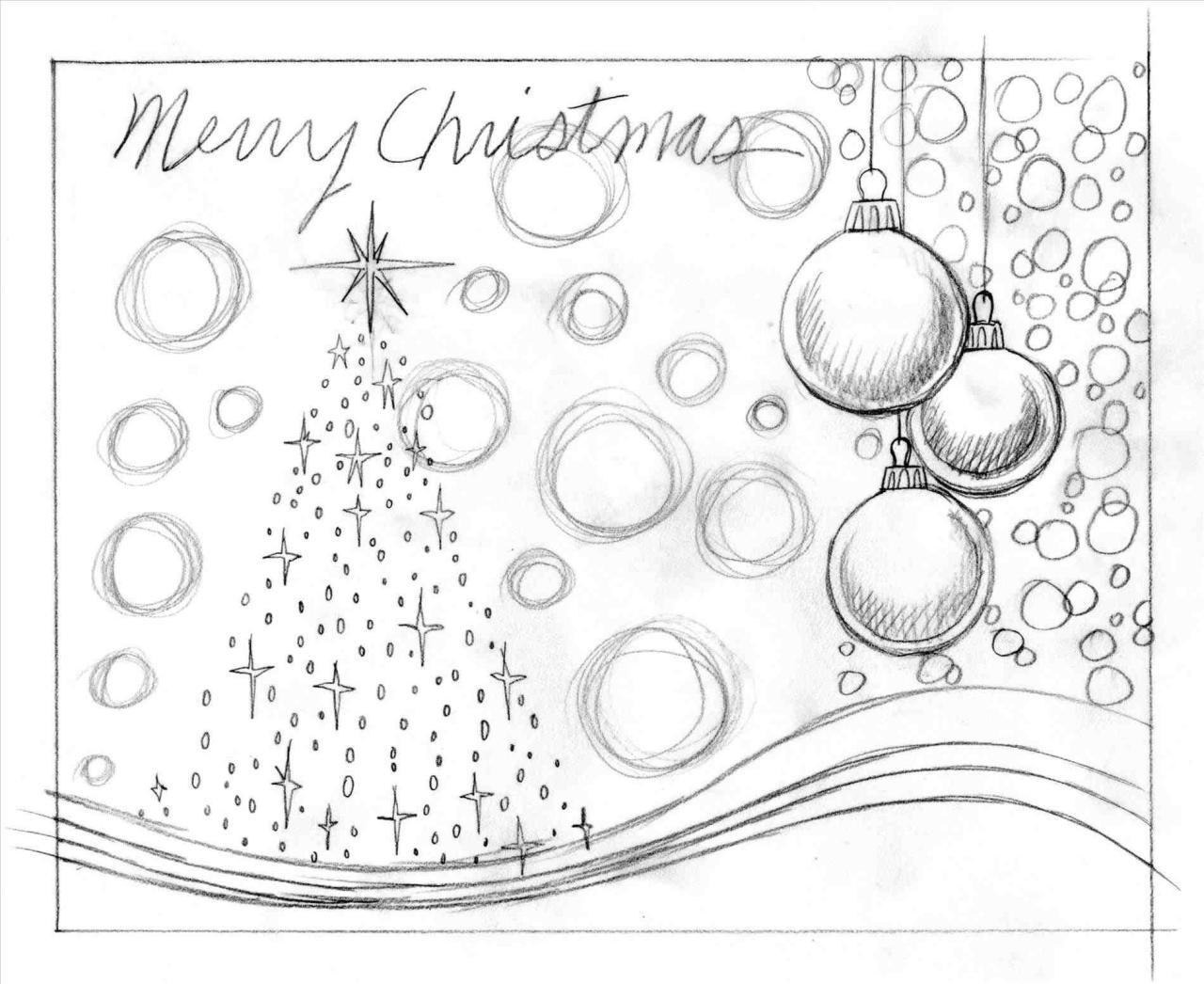 christmas design ideas drawing Christmas Drawing Ideas at Explore collection of