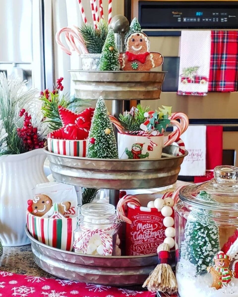 3 tier tray christmas decor ideas 50+ 3 tier tray christmas decor ideas for a beautiful and festive home