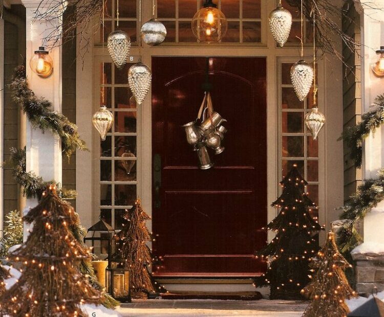 outdoor christmas decorations front porch ideas Christmas Front Door Decorations You Will Want For Your House