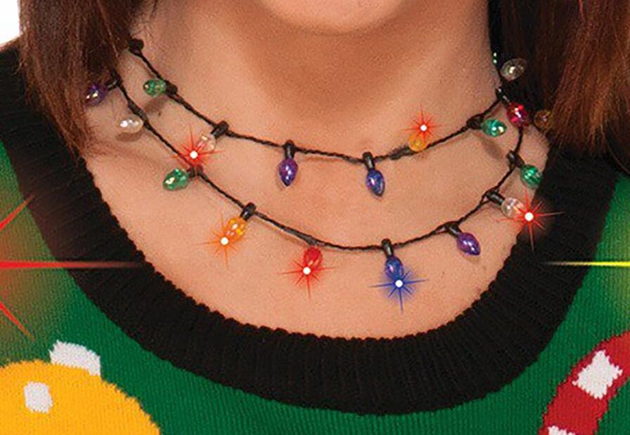 christmas accessories near me Christmas Lights Accessory Necklace Christmas Accessories