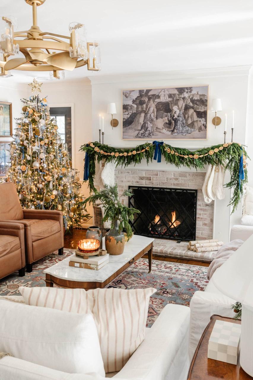 christmas decoration ideas living room Gợi ý christmas decorated living room để trang trí phòng khách cho mùa