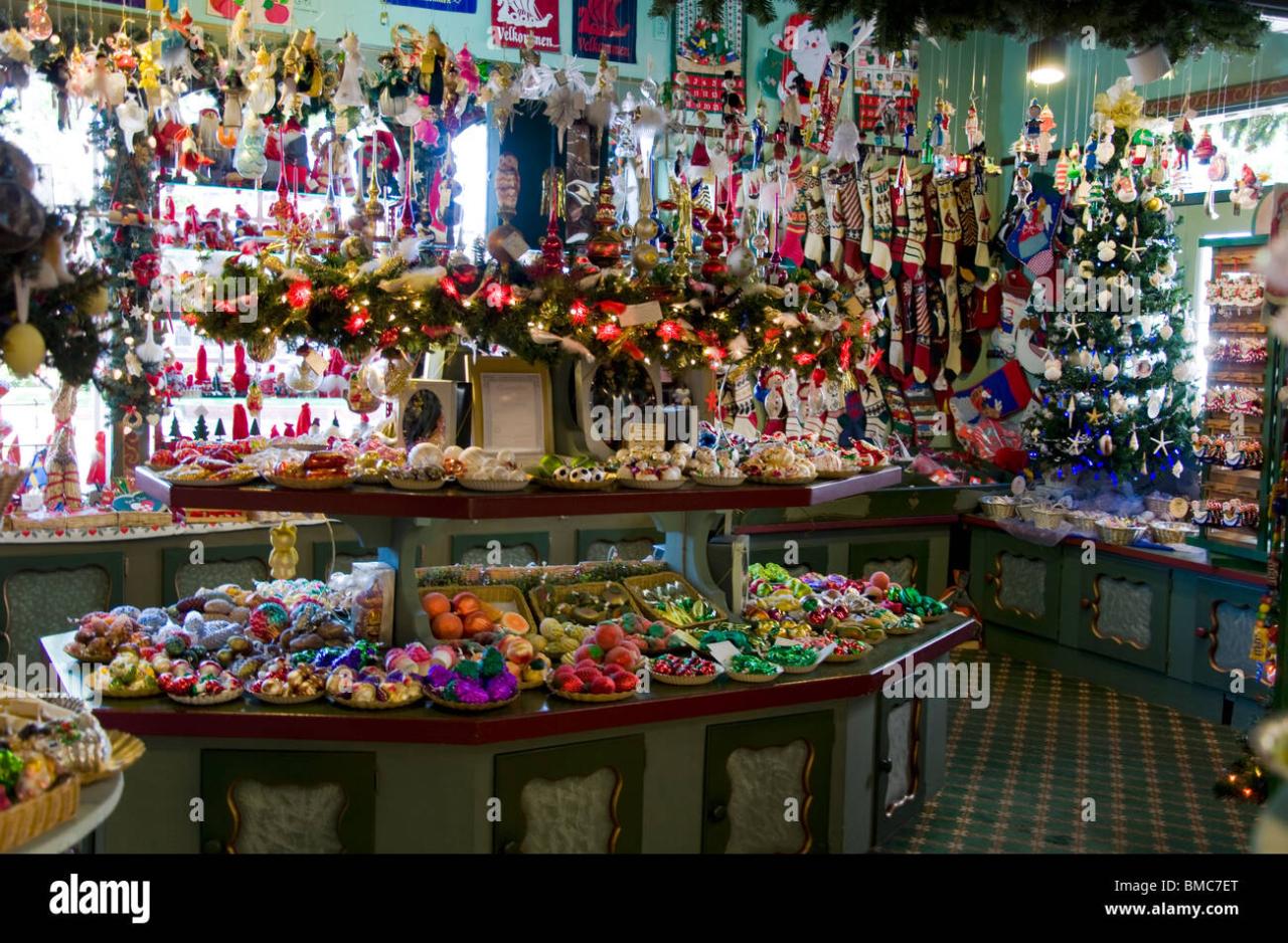 christmas ornaments near me Christmas ornament and decoration store in Solvang, California, USA