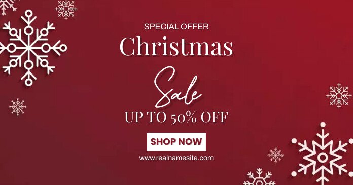 christmas decorations for sale facebook marketplace Christmas Sale Facebook Template PosterMyWall