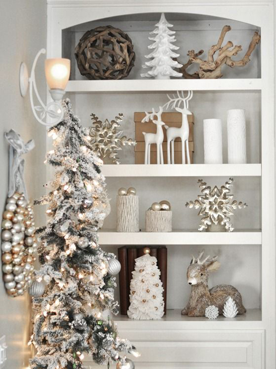 floating shelves christmas decor You Can't Stop Staring At These Stunning Christmas Shelf Decor Ideas