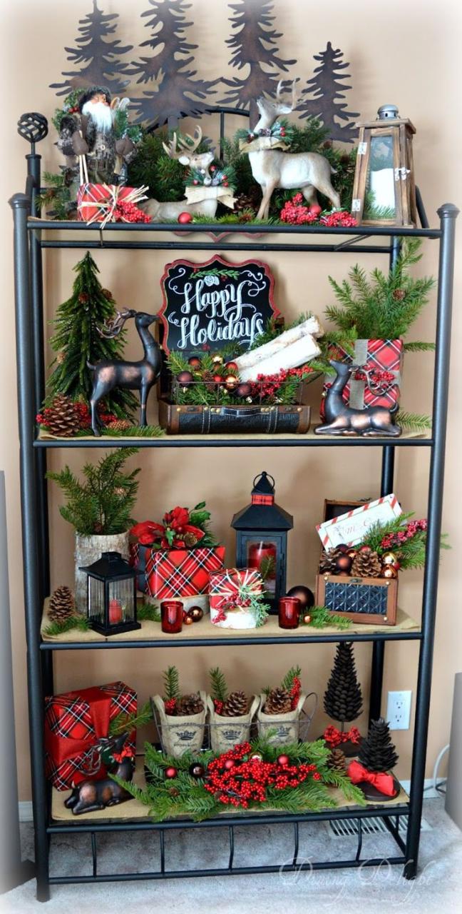 christmas shelf decor ideas You Can't Stop Staring At These Stunning Christmas Shelf Decor Ideas