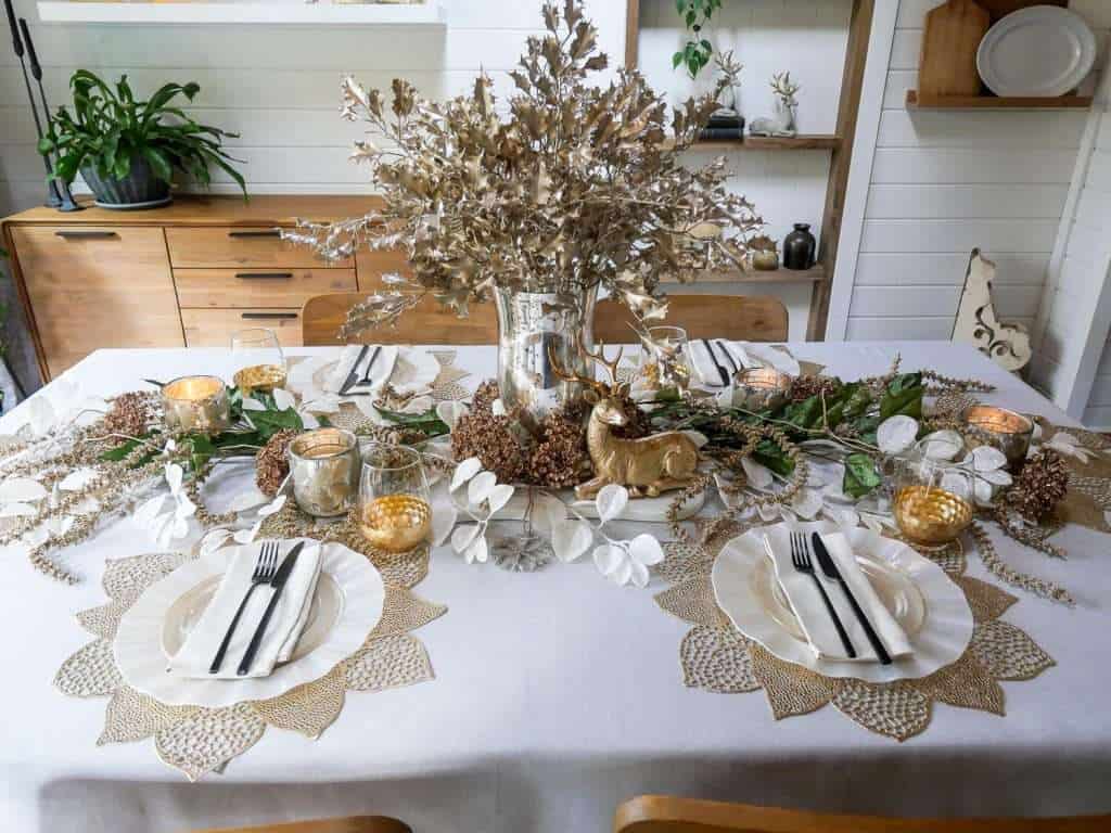 christmas decor kitchen table Elegant & Easy Christmas Dining Room Decor Ideas Grace In My Space