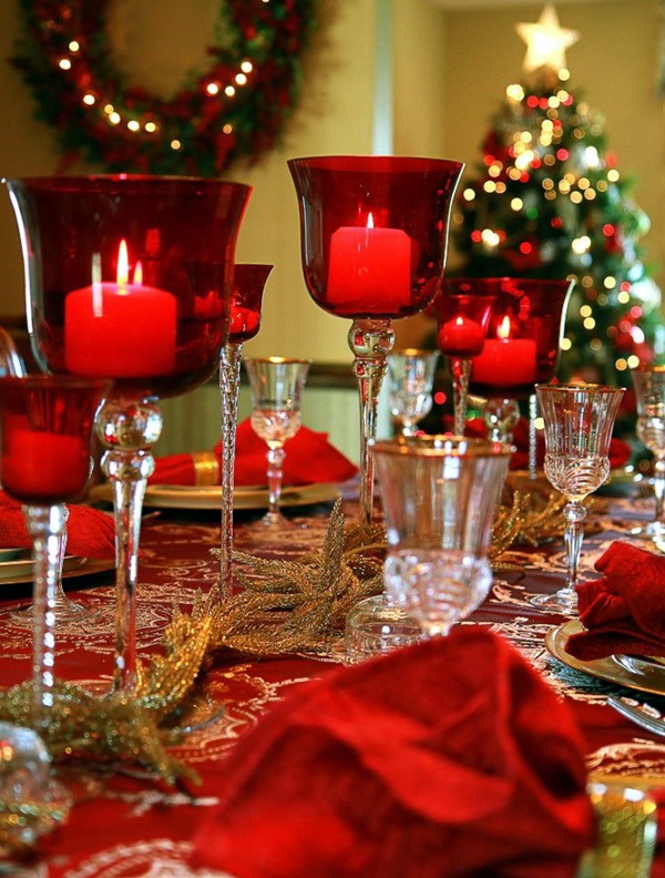 christmas decor ideas for dining table 40 Christmas Table Decoration Ideas Bored Art