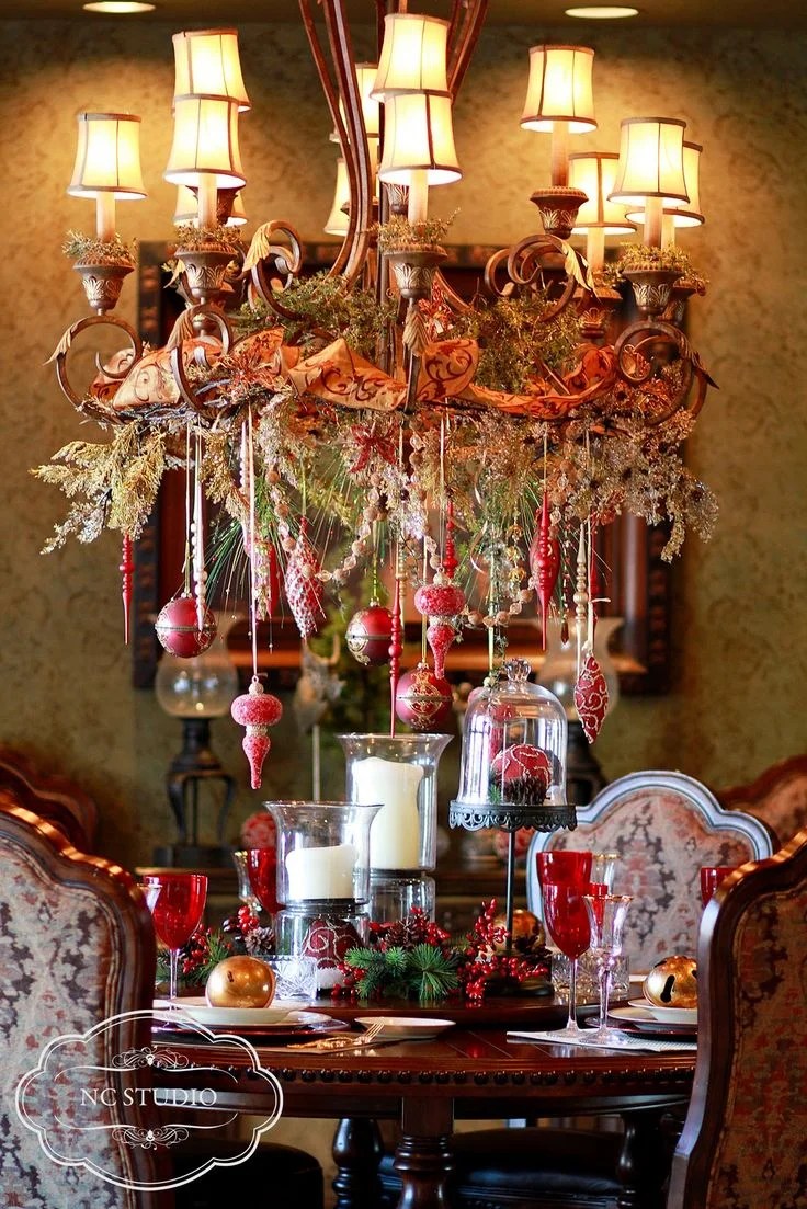 end table christmas decor ideas 27 Amazing Christmas Tablescapes Ideas To Try This Christmas Feed