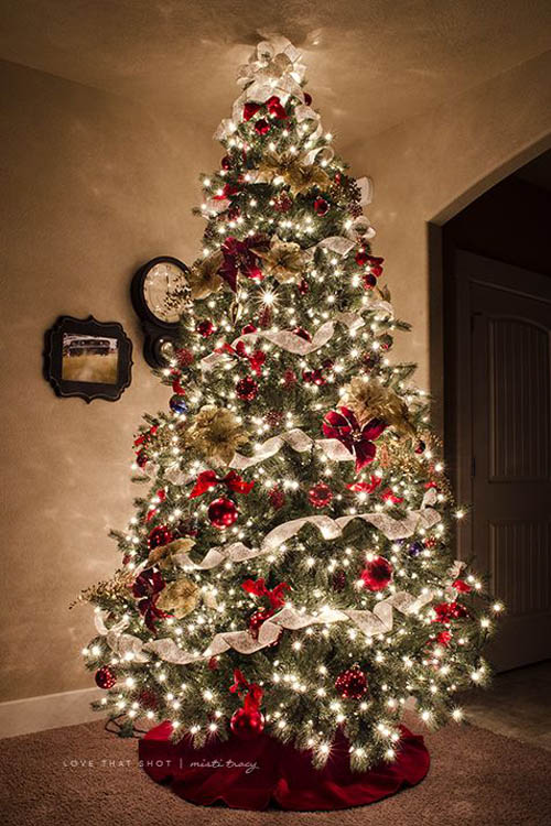 christmas decor ideas tree 50+ Beautiful and Stunning Christmas Tree Decorating Ideas All About