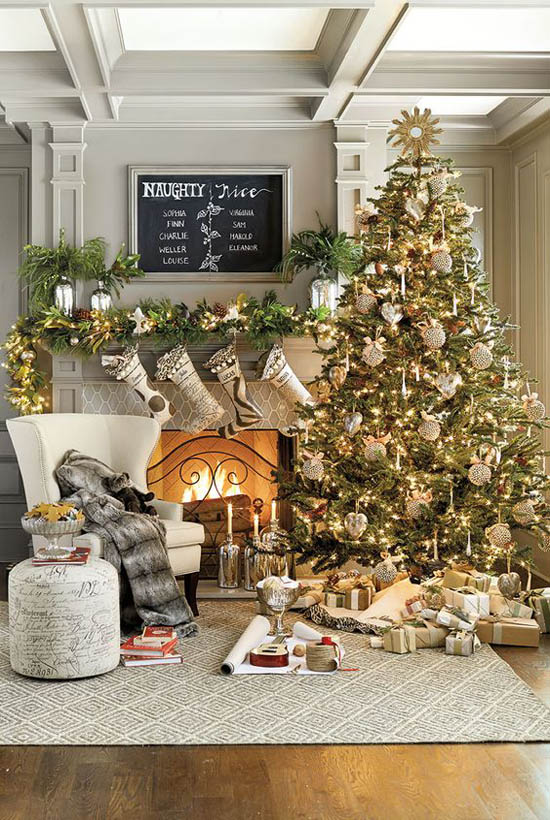 christmas decor ideas on pinterest 40 Most Loved Christmas Tree Decorating Ideas on Pinterest All About