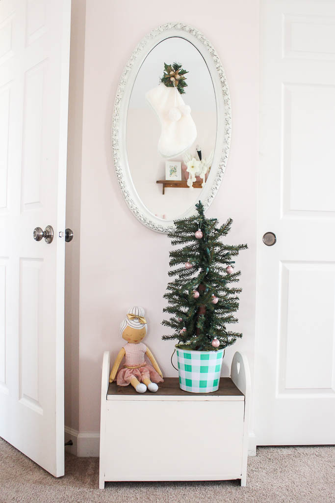 christmas decoration ideas for nursery A Pink Christmas in the Nursery Delightfully Noted