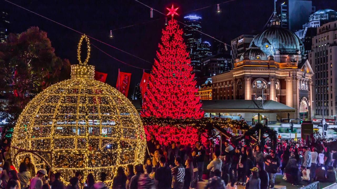 christmas outdoor decorations melbourne Melbourne Christmas Festival Concrete Playground