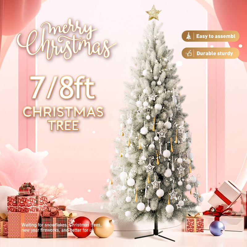 christmas tree decorations 2024 philippines CT Life Christmas Tree 8/7/6/5ft Decorations For Home 2024 Slim White