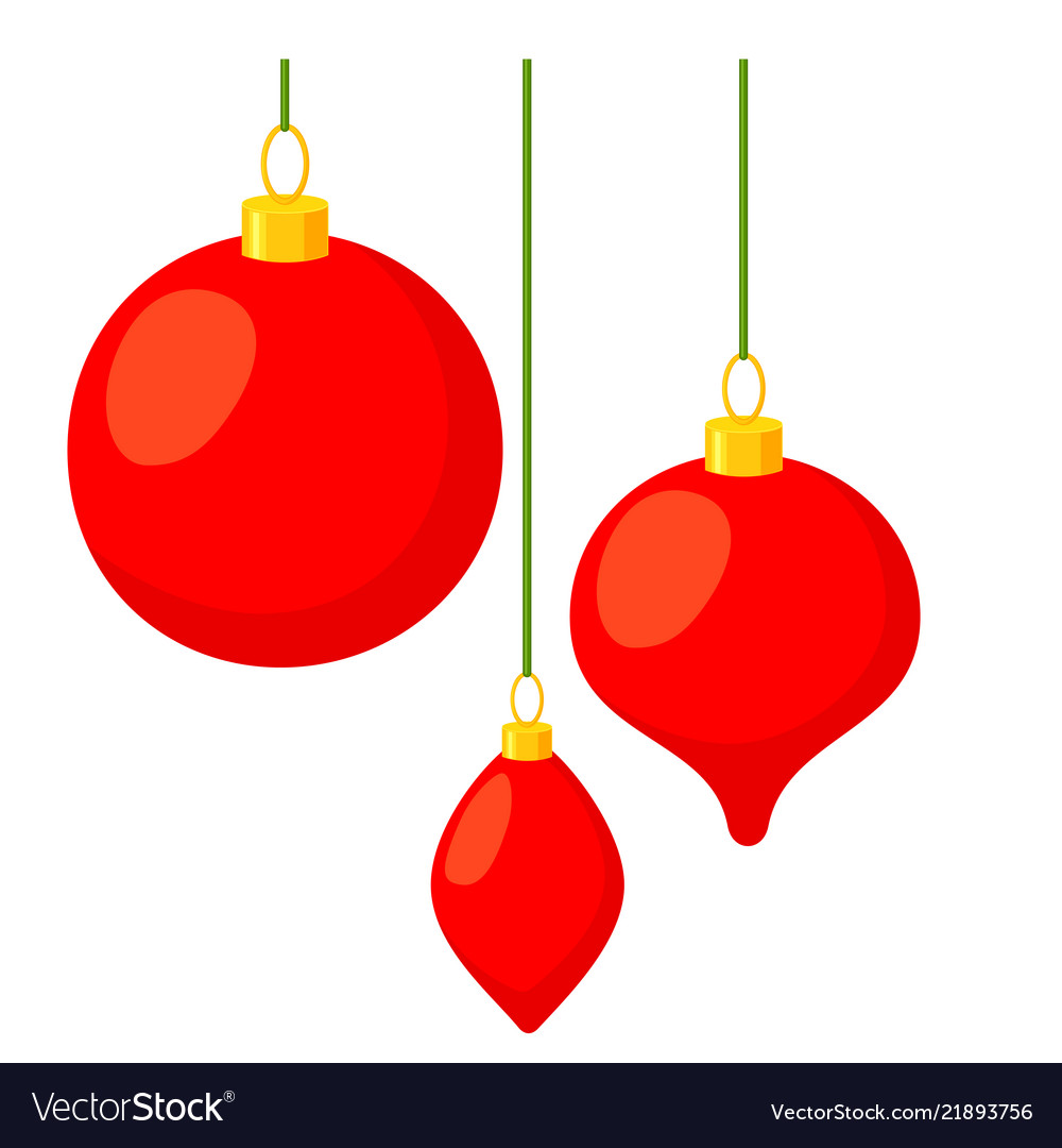 christmas decor ideas cartoon Colorful cartoon christmas tree decorations Vector Image