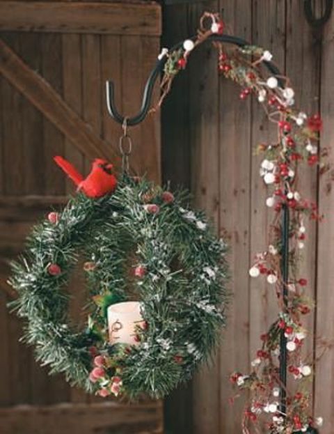 rustic christmas decorations outdoor 40 Comfy Rustic Outdoor Christmas Décor Ideas Interior Decorating and