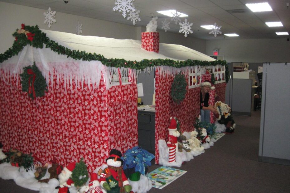 christmas decoration ideas for cubicles Office Christmas Party Ideas 2024 Olympics Netty Adrianna