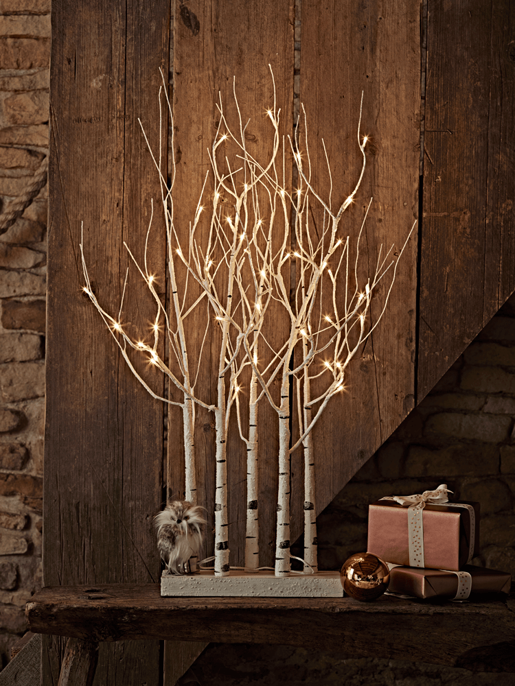 twig christmas tree decor Twig trees stunning birch cluster Christmas trees Fresh Design Blog