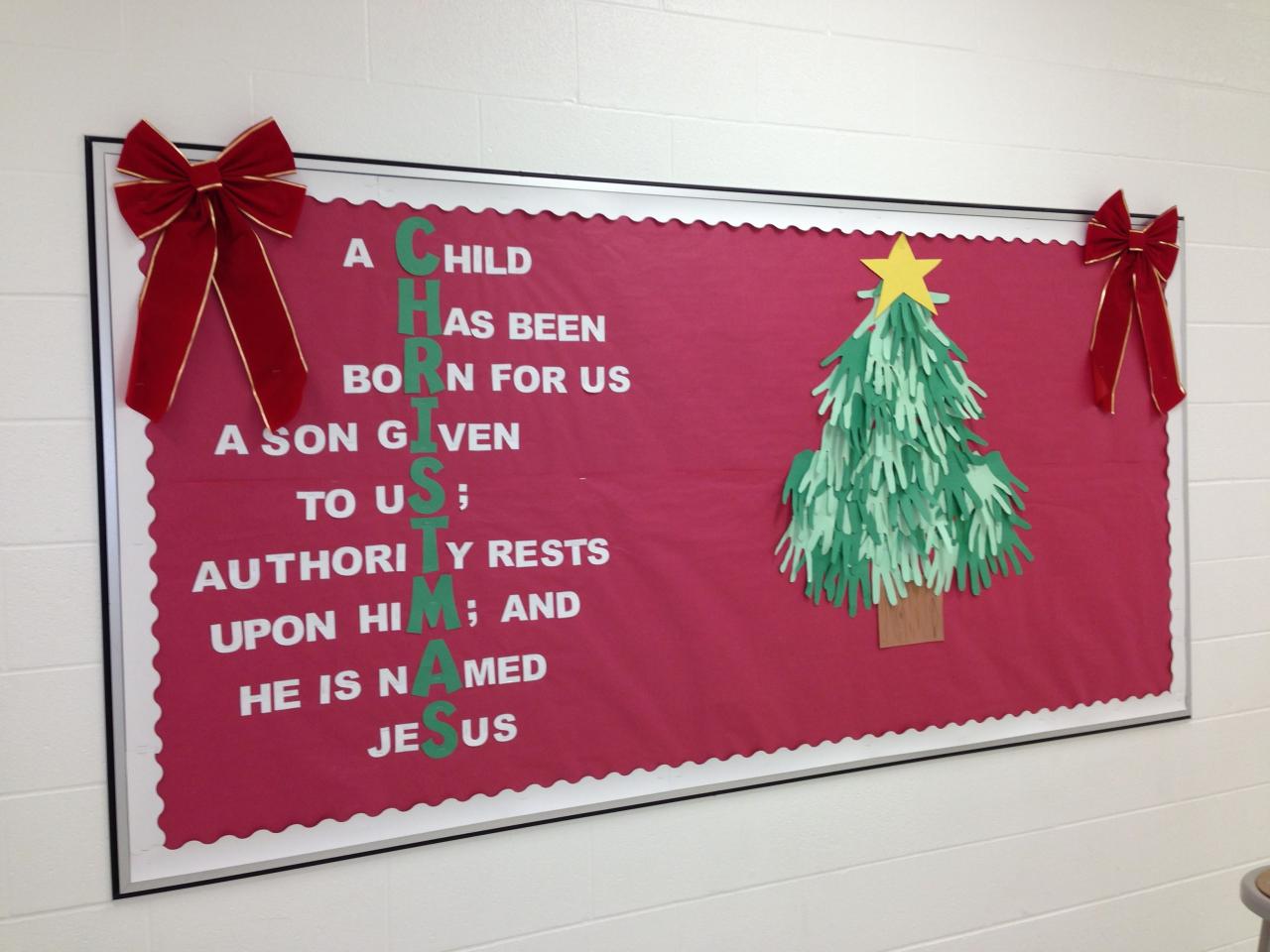 christmas decorating ideas bulletin board My Christmas bulletin board this year December Bulletin Boards, Winter