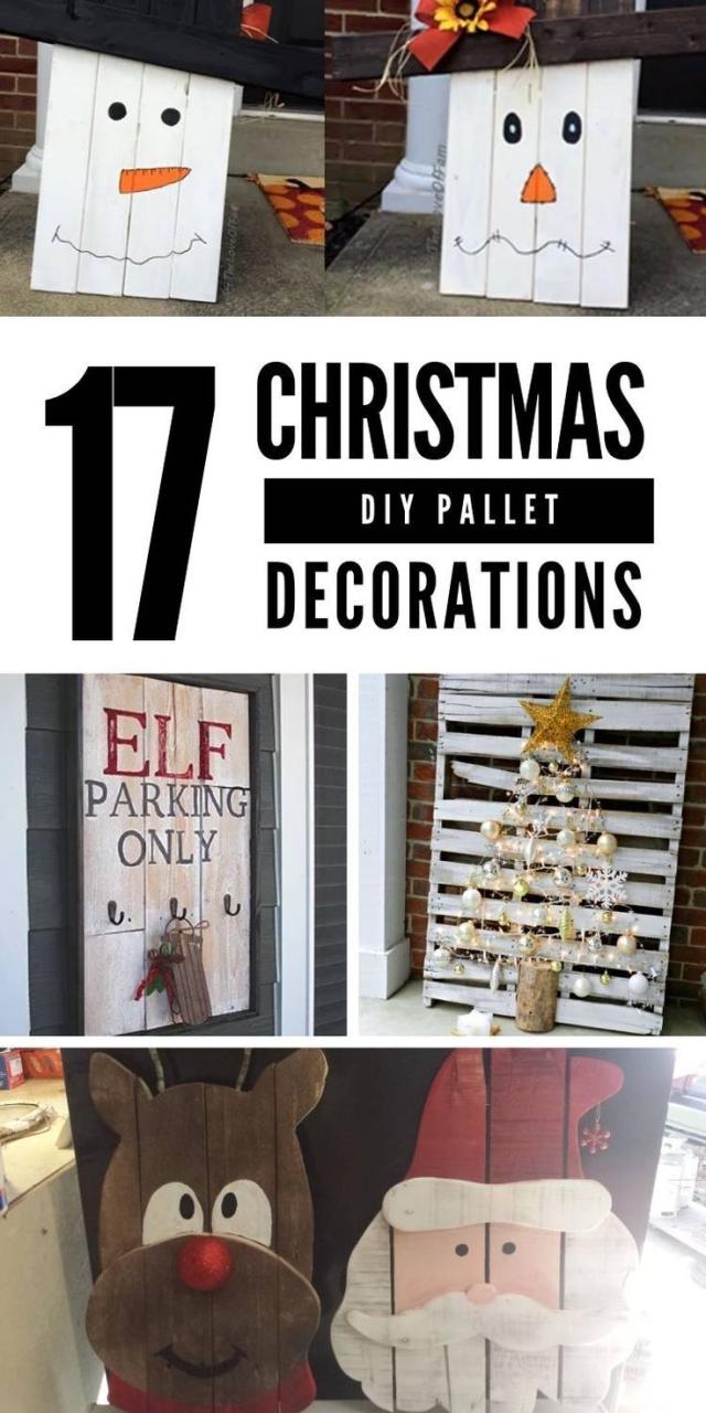 diy pallet christmas decor DIY Christmas Pallet Decorations for a Festive Home