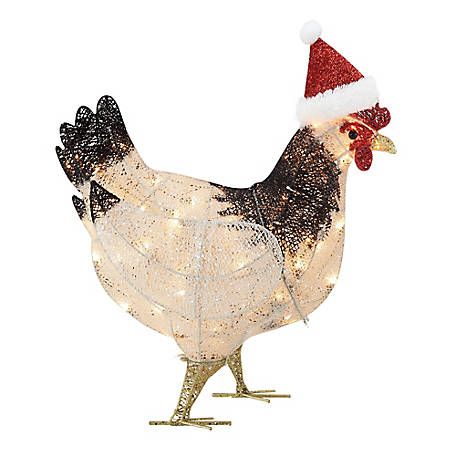 christmas chicken decor tractor supply Gemmy Crystal SplendorChicken Christmas Decor, 115798 at Tractor