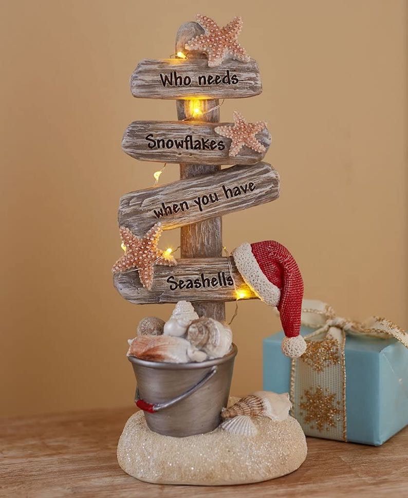 christmas decor beach theme BeachThemed Christmas Decorations set a coastal vibe this December