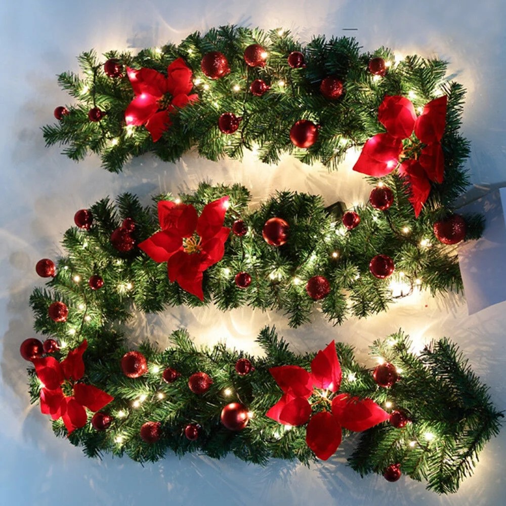 christmas decor ideas garland Top 94+ Pictures Christmas Tree Ribbon Garland Pictures Sharp