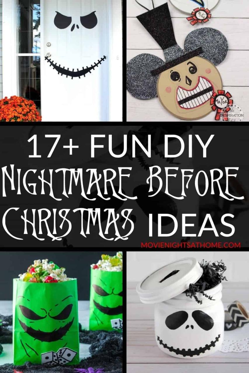 nightmare before christmas diy decor 20+ DIY Nightmare Before Christmas Decorations (& Crafts)