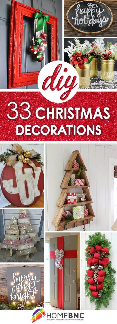 christmas decor ideas diy 33 Best DIY Christmas Decorations (Ideas and Designs) for 2023