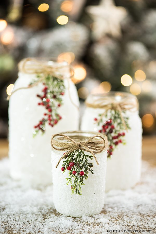 decorating christmas jars ideas 35 Easy Christmas Crafts The Best Holiday Craft Ideas for This Season