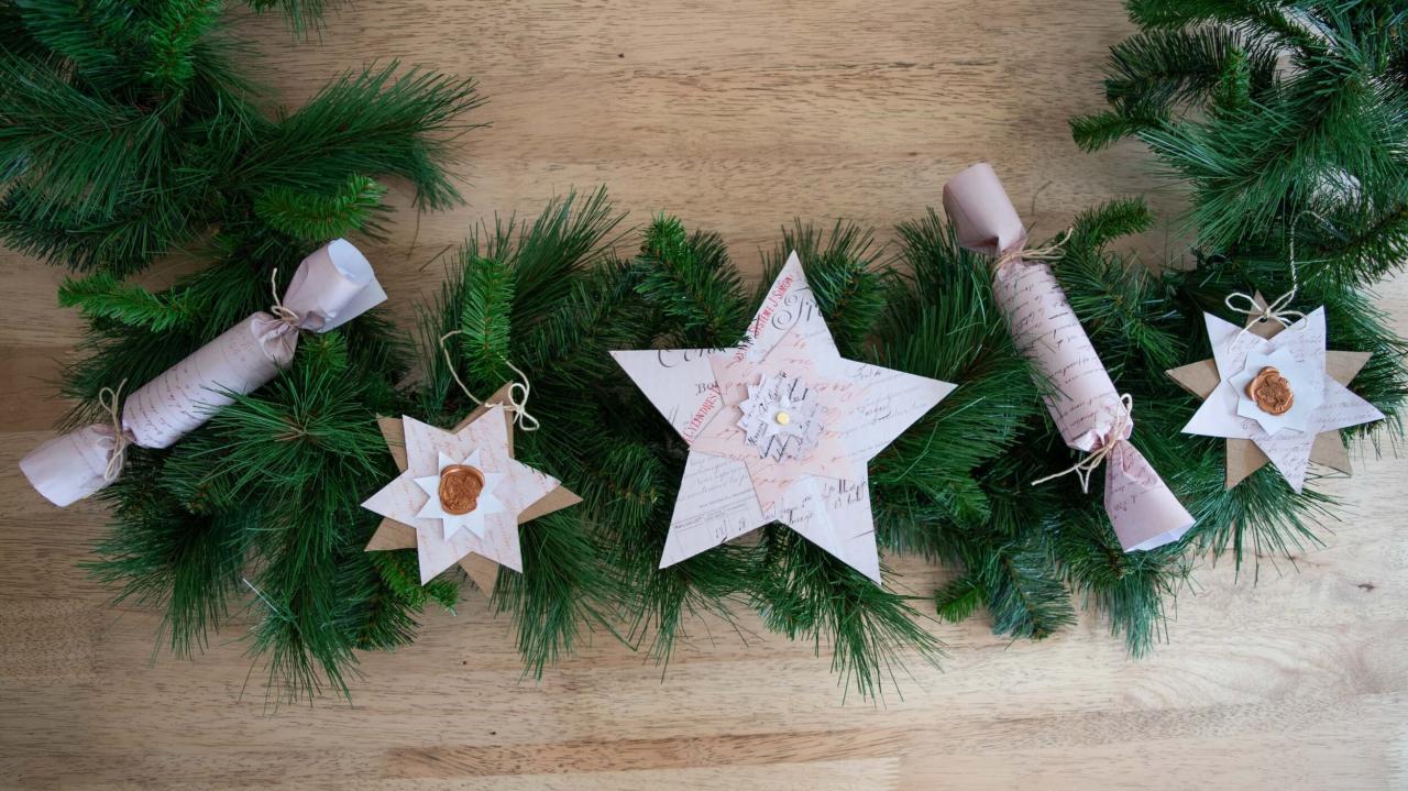 christmas decoration ideas at home with paper How to make paper Christmas decorations — Mina & Maud