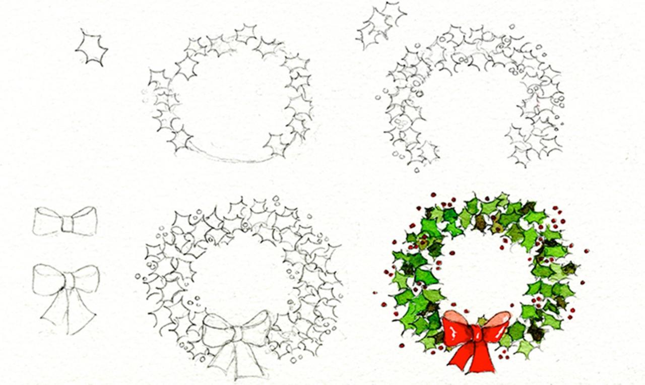 christmas decoration ideas to draw 8 Christmas Drawing Ideas to Get in the Holiday Spirit Craftsy