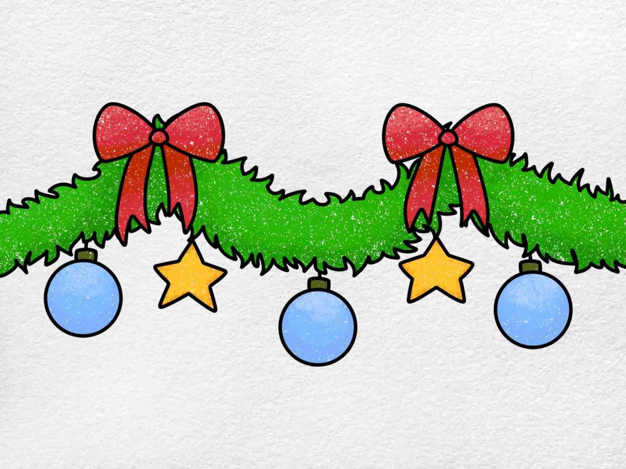 christmas decoration ideas to draw Draw Christmas Decorations! HelloArtsy